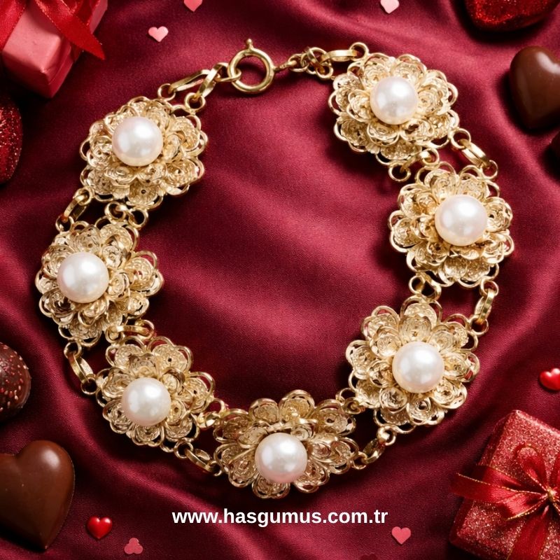 Gümüş Telkari Bileklik