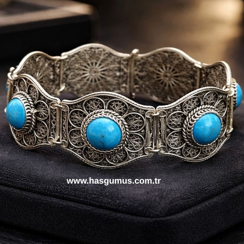 Gümüş Telkari Bileklik