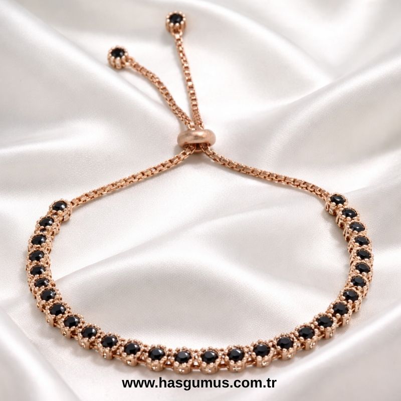 Gümüş Rose Bileklik