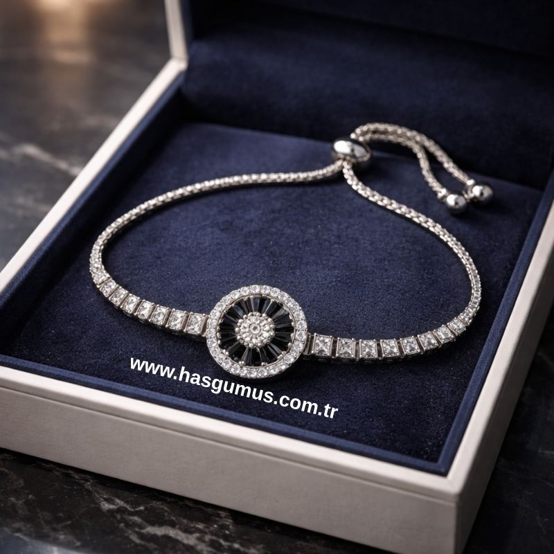 Zirkon Taşlı Bileklik