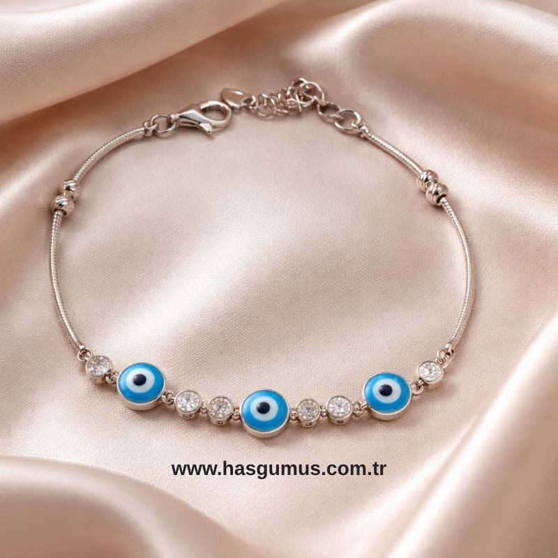 Gümüş Nazar Bileklik