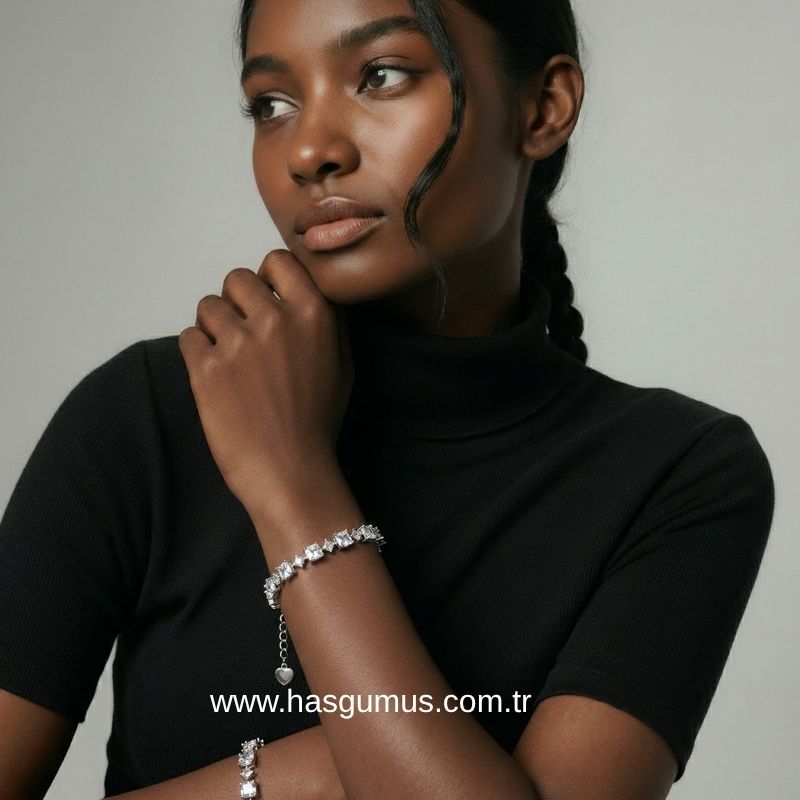 Zirkon Taşlı Bileklik