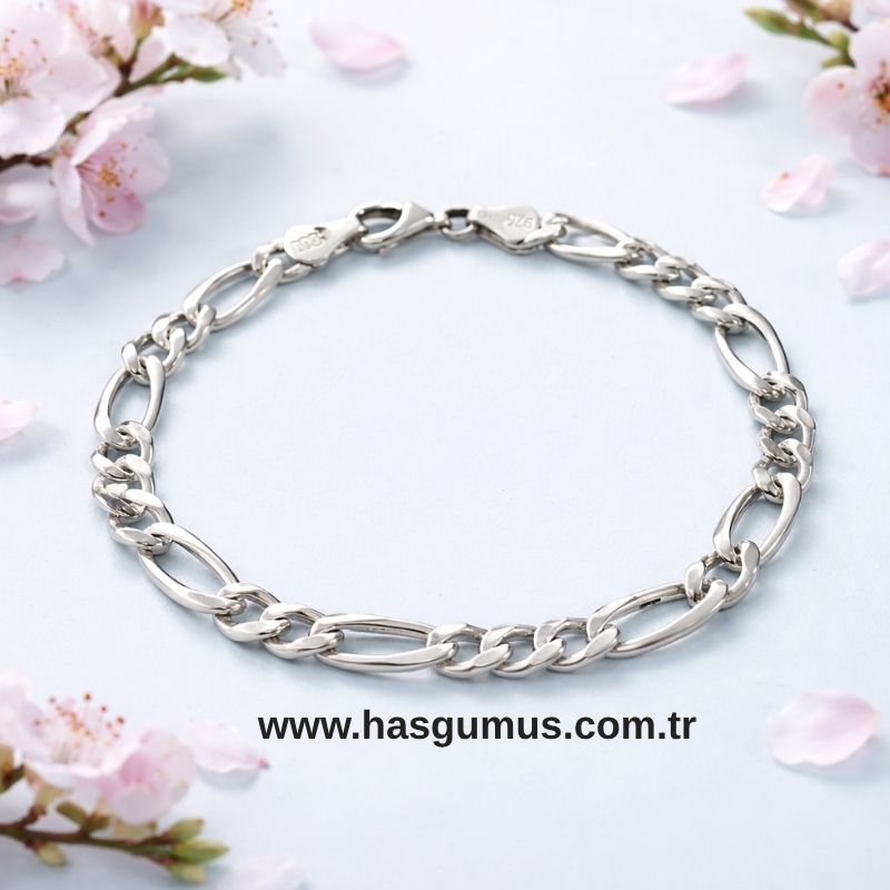 Gümüş Figaro Bileklik