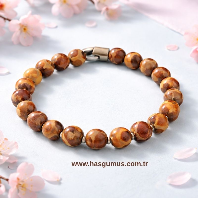 Tibet Akik Taşlı Bileklik