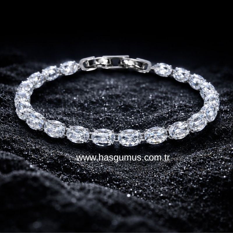 Zirkon Taşlı Bileklik