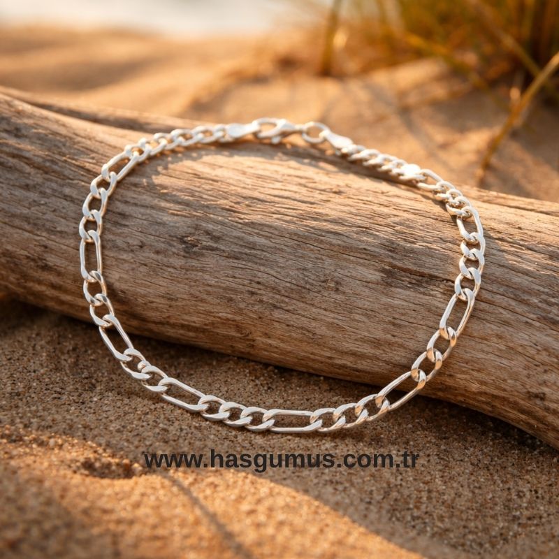 Gümüş Figaro Bileklik