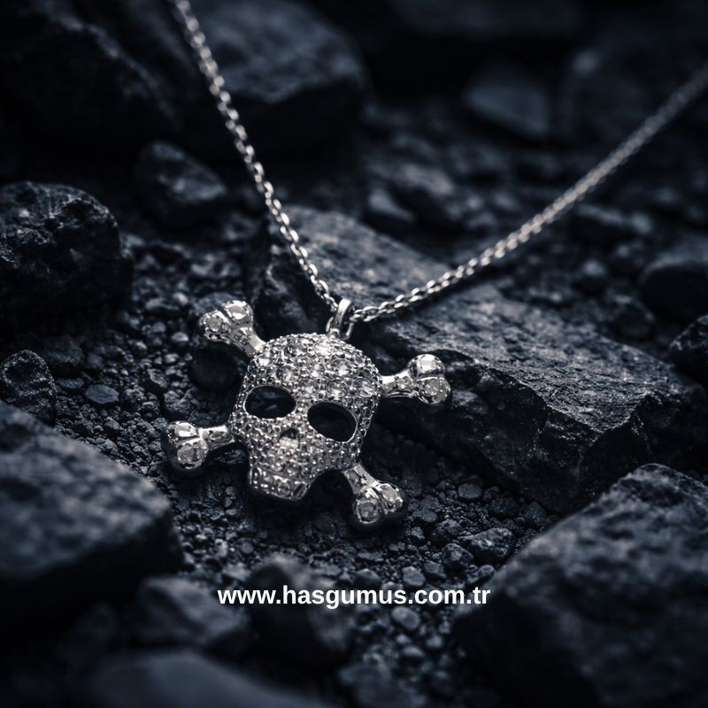 Kuru Kafa Gümüş Kolye