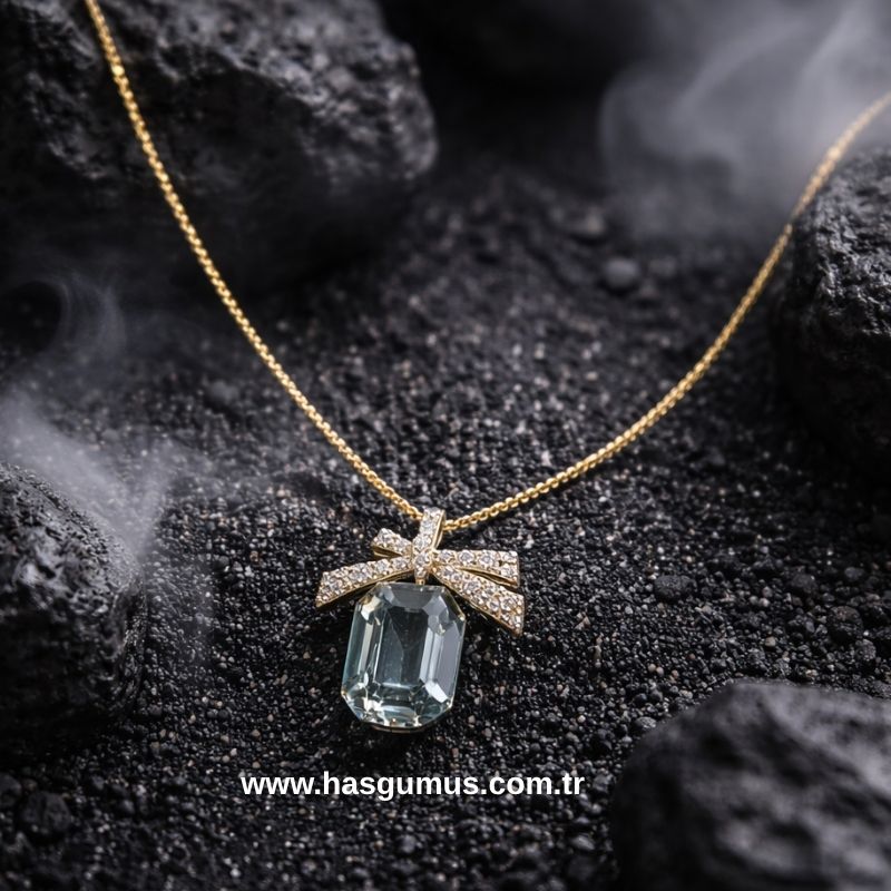 Gümüş Baget Kolye