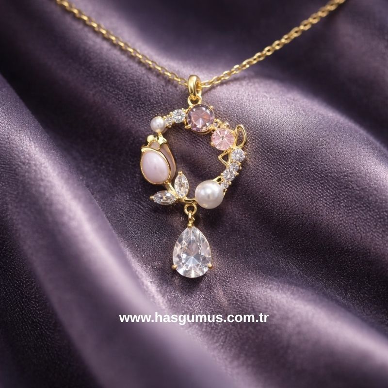 Gümüş Damla Kolye