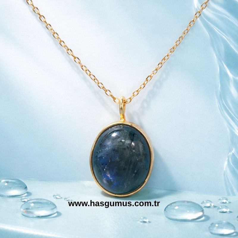 Gümüş Ay Taşı Kolye