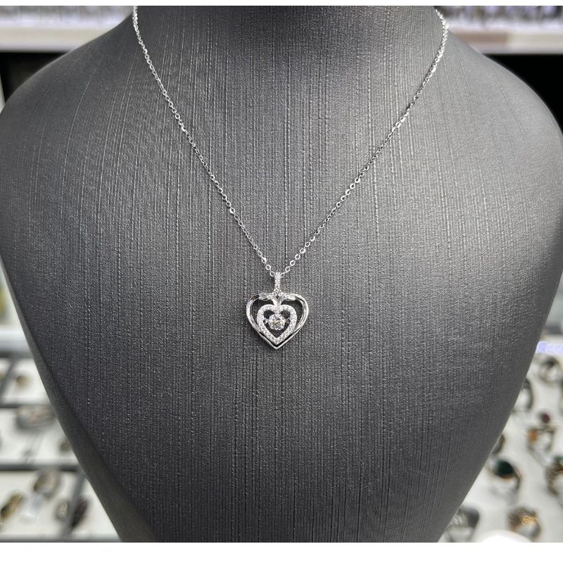 Kalpli Gümüş Kolye