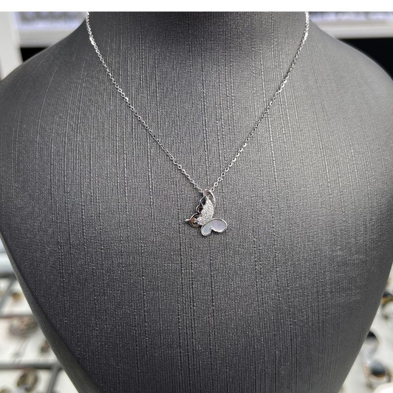 Kelebek Gümüş Kolye