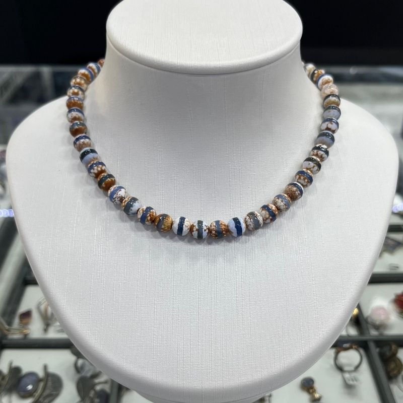 Tibet Akik Dizi Kolye