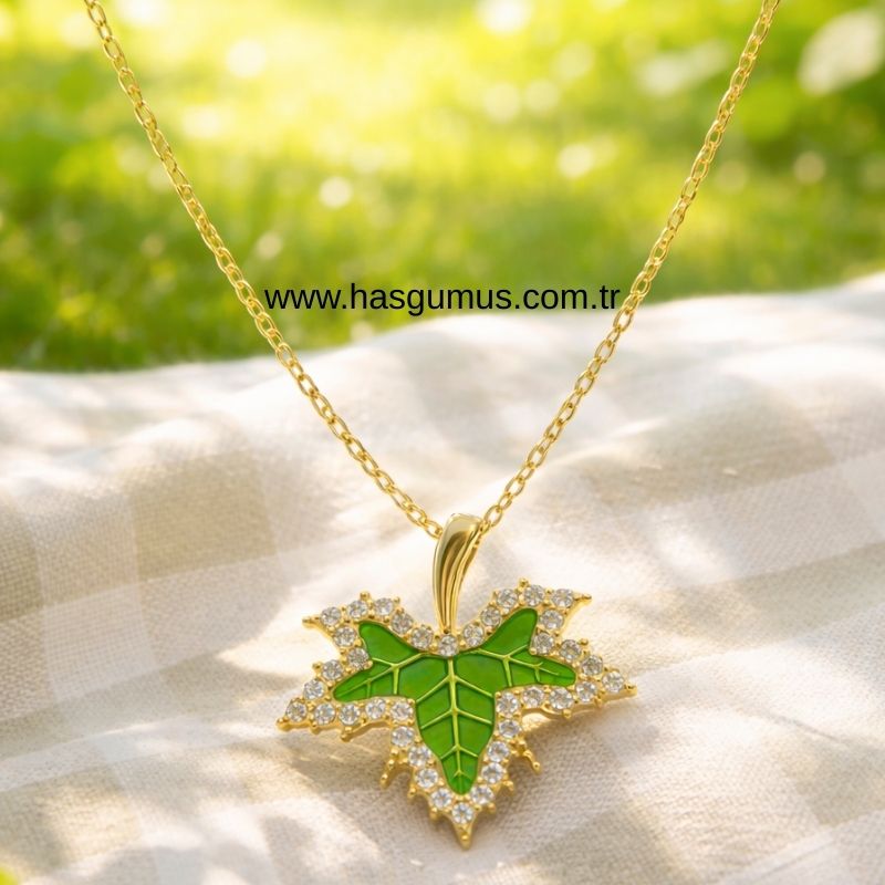 Çınar Yaprak Kolye
