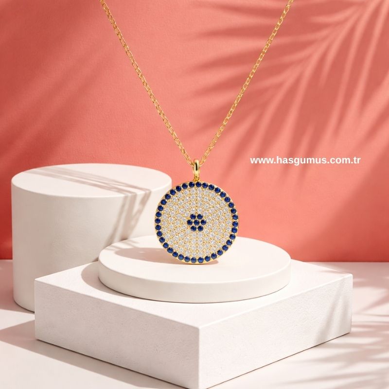 Gümüş Nazar Kolye