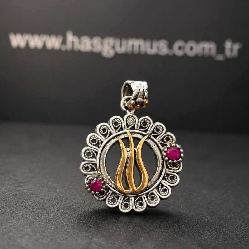 TELKARİ GÜMÜŞ KOLYE UCU
