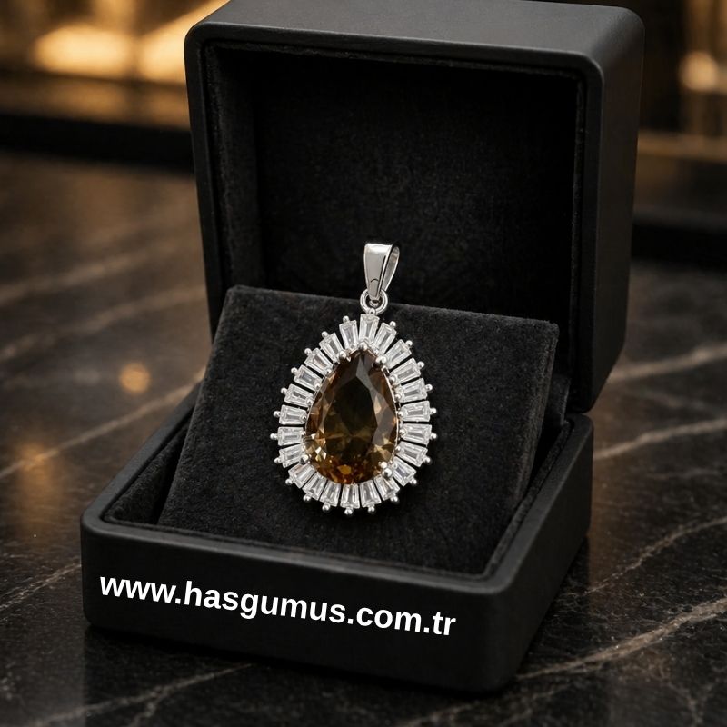 Gümüş Zultanit Kolye Ucu