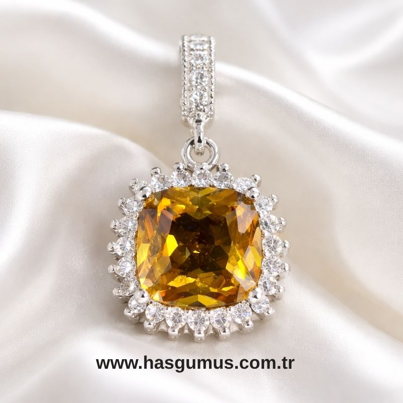 Gümüş Zultanit Kolye Ucu