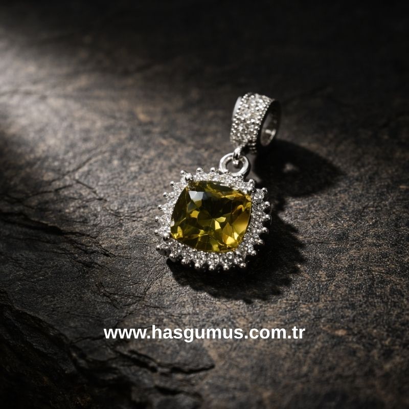 Gümüş Zultanit Kolye Ucu