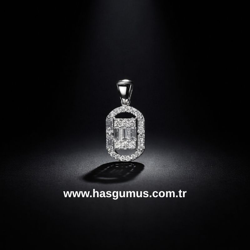 Gümüş Baget Kolye Ucu