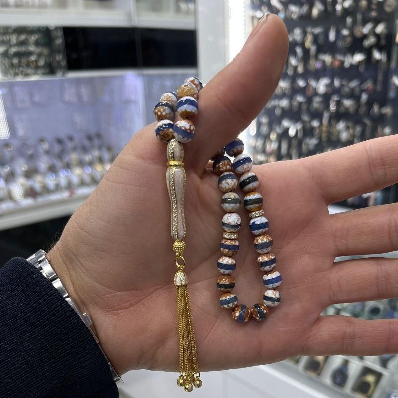 Tibet Akik Taşı Tespih